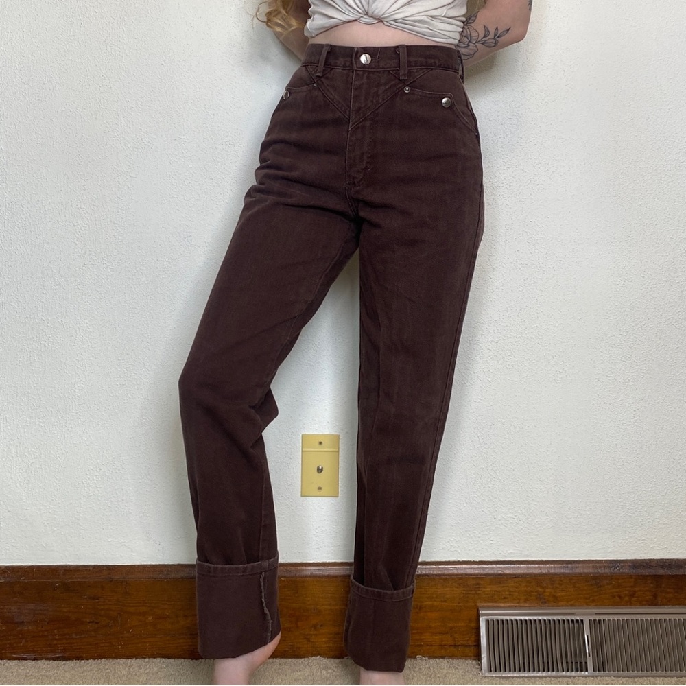 Vintage Brown Roughrider High Rise Jeans